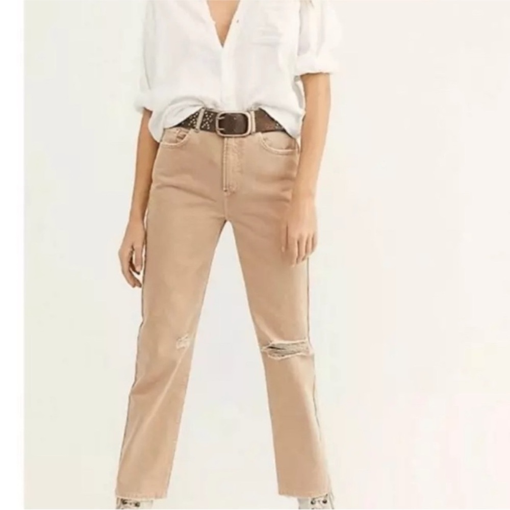 We the free Free People Women’s Khaki jeans distressed
